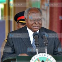 President Mwai Kibaki addresses wananchi