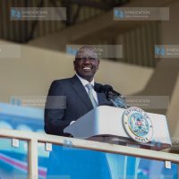 President Dr William Ruto speaking at Nyayo Stadium