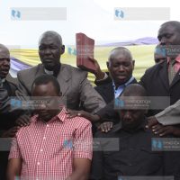 Various religious leaders from Nakuru pray for Deputy PM Uhuru Kenyatta and Eldoret North MP William Ruto