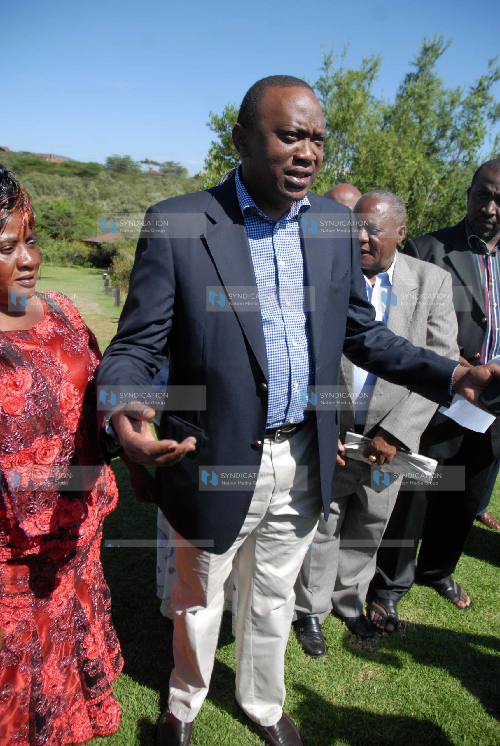 KANU Party chairman Uhuru Kenyatta, among other KANU Party National Executive Council members