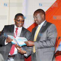 Deputy President William Ruto and the National Council of Churches of Kenya General Secretary Rev. Canon Peter Karanja