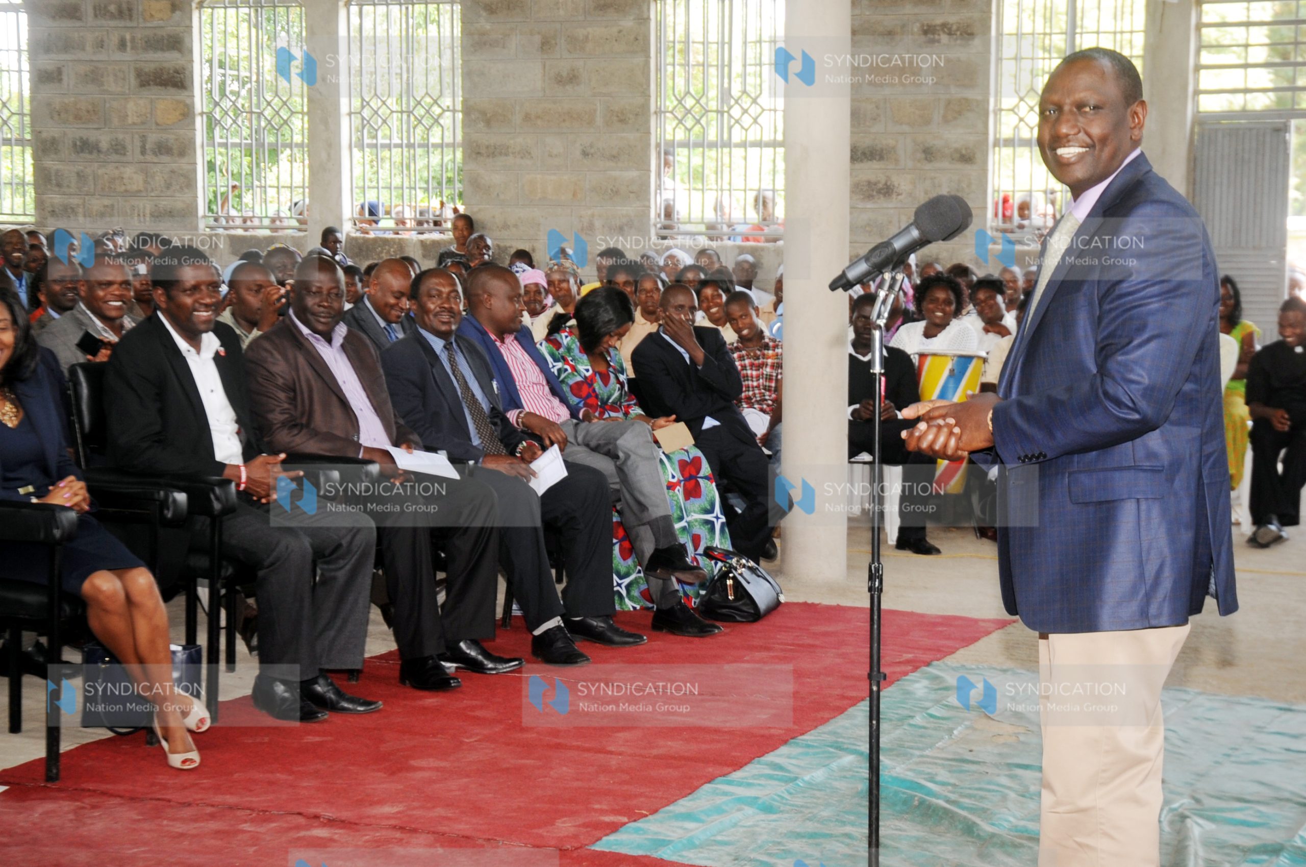 Deputy President William Ruto addressing faithful at a church service
