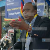 Deputy Prime Minister Uhuru Kenyatta addresses delegates