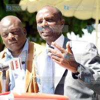 KNUT National Chairman, Mr. Wilson Sossion with Federation of PUSETU-K chairman Tom Odege