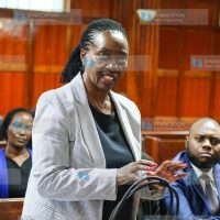 Senior counsel Martha Karua representing IT expert and blogger Ndiang'ui Kinyagia