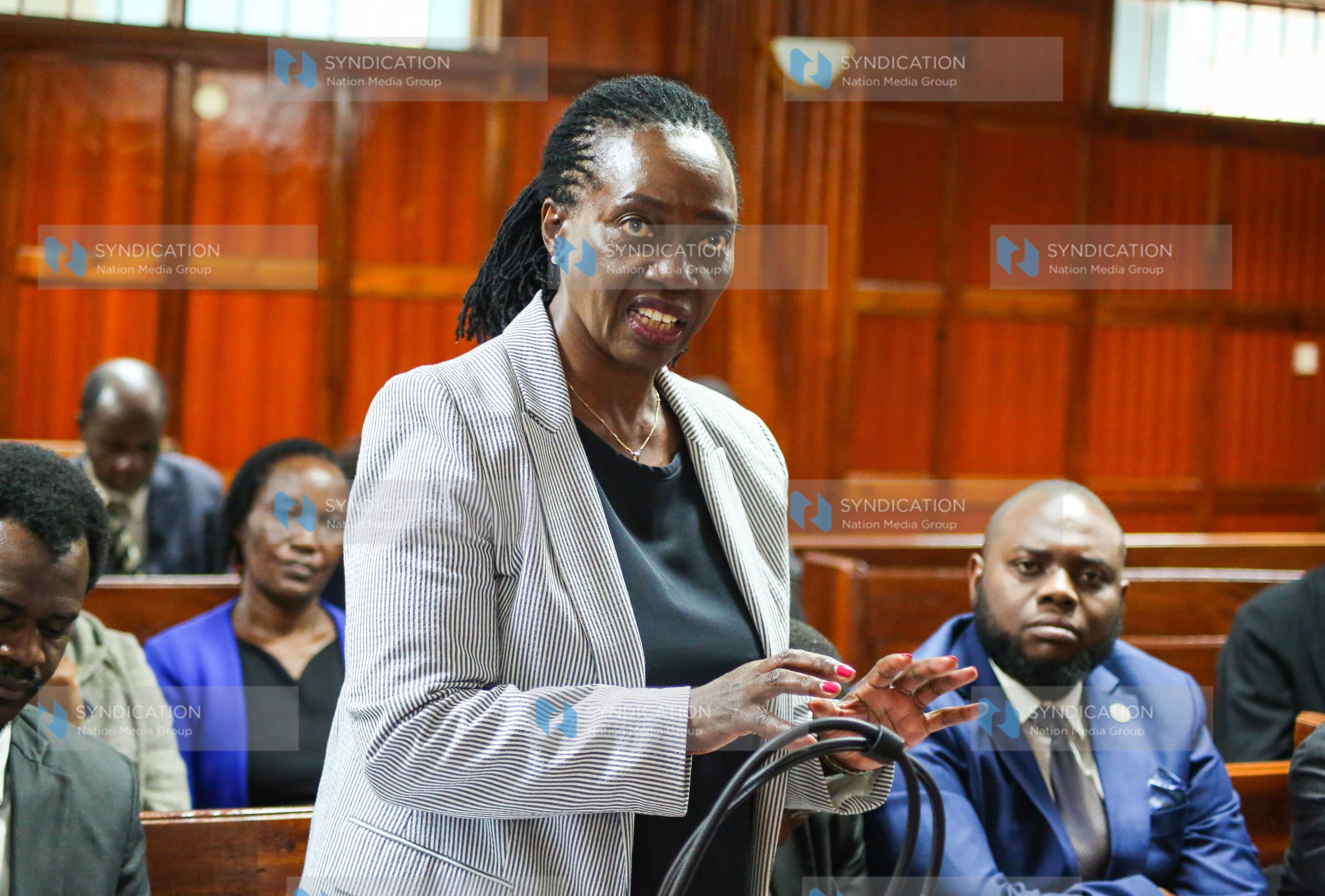 Senior counsel Martha Karua representing IT expert and blogger Ndiang’ui Kinyagia