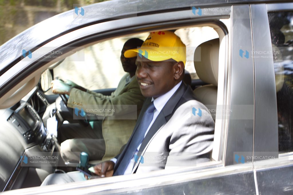 William Ruto leaves after attending URP NEC meeting