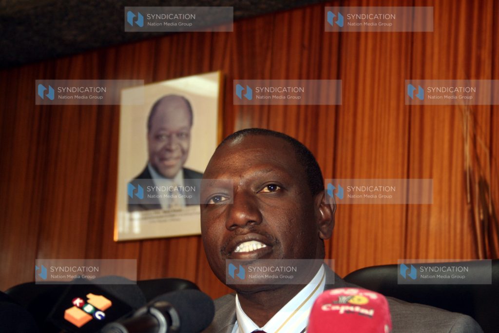 Minister for Agriculture William Ruto