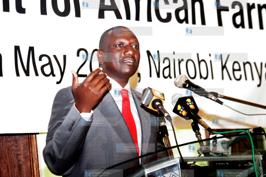 Agriculture Minister William Ruto