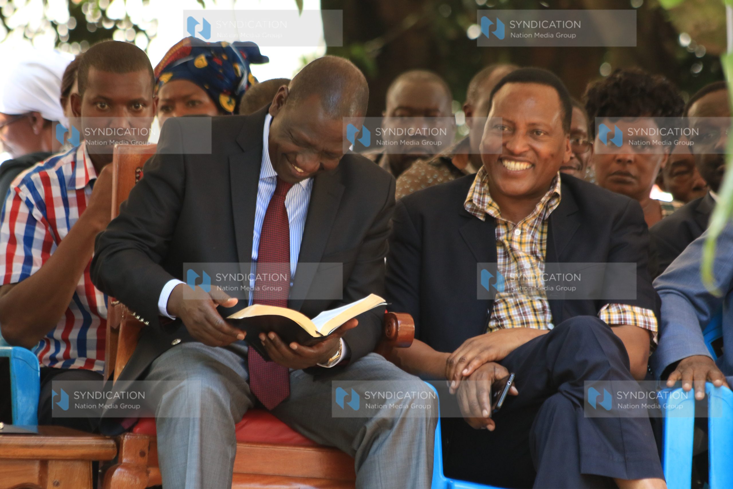 Deputy President William Ruto reading his bible