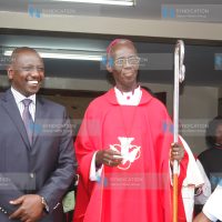 Deputy President William Ruto with Archbishop Eliud Wabukala