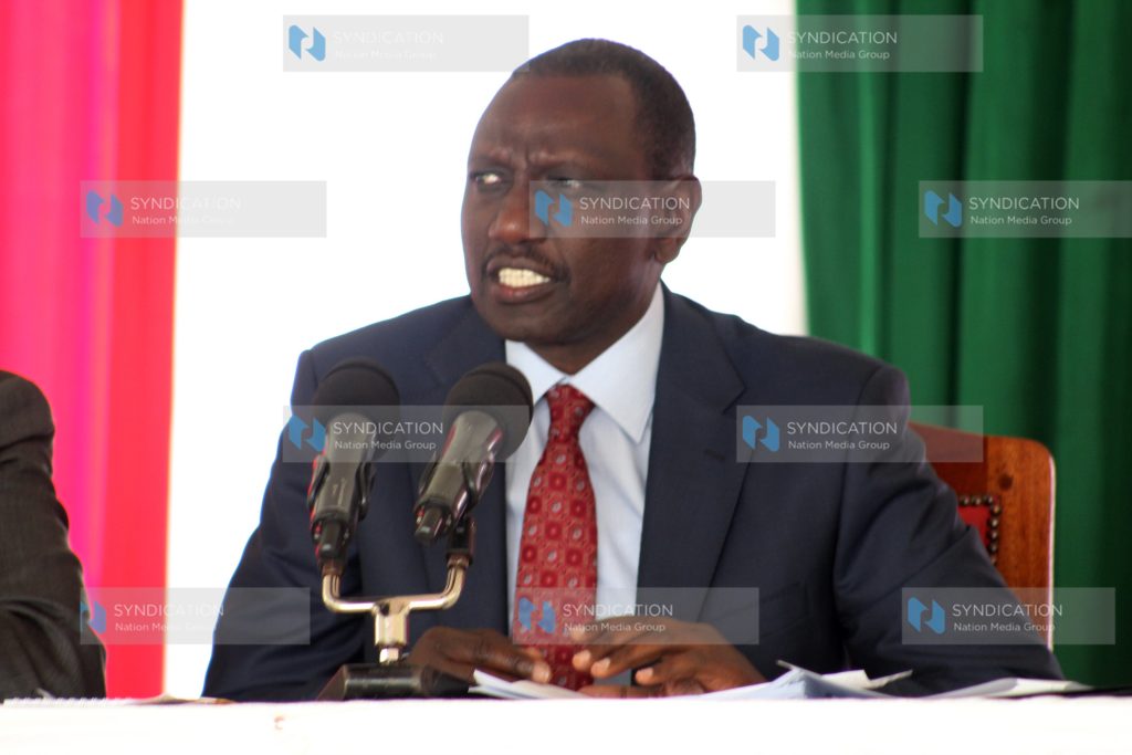 Deputy president William Ruto