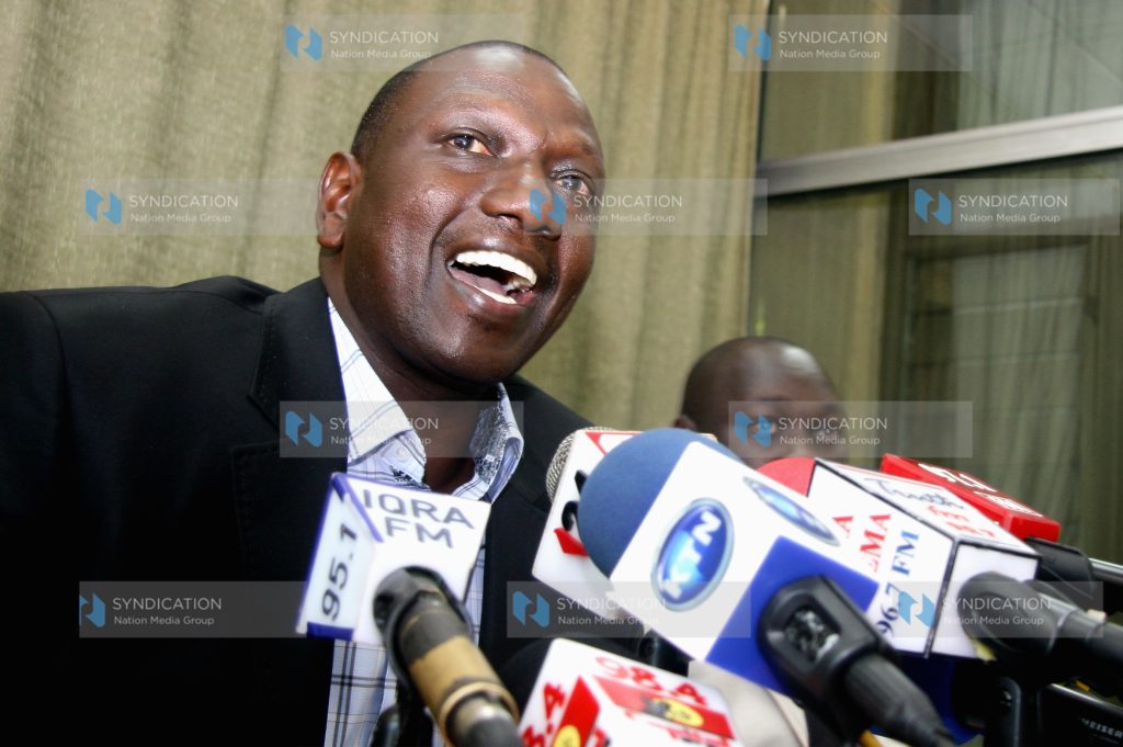 Eldoret North MP William Ruto