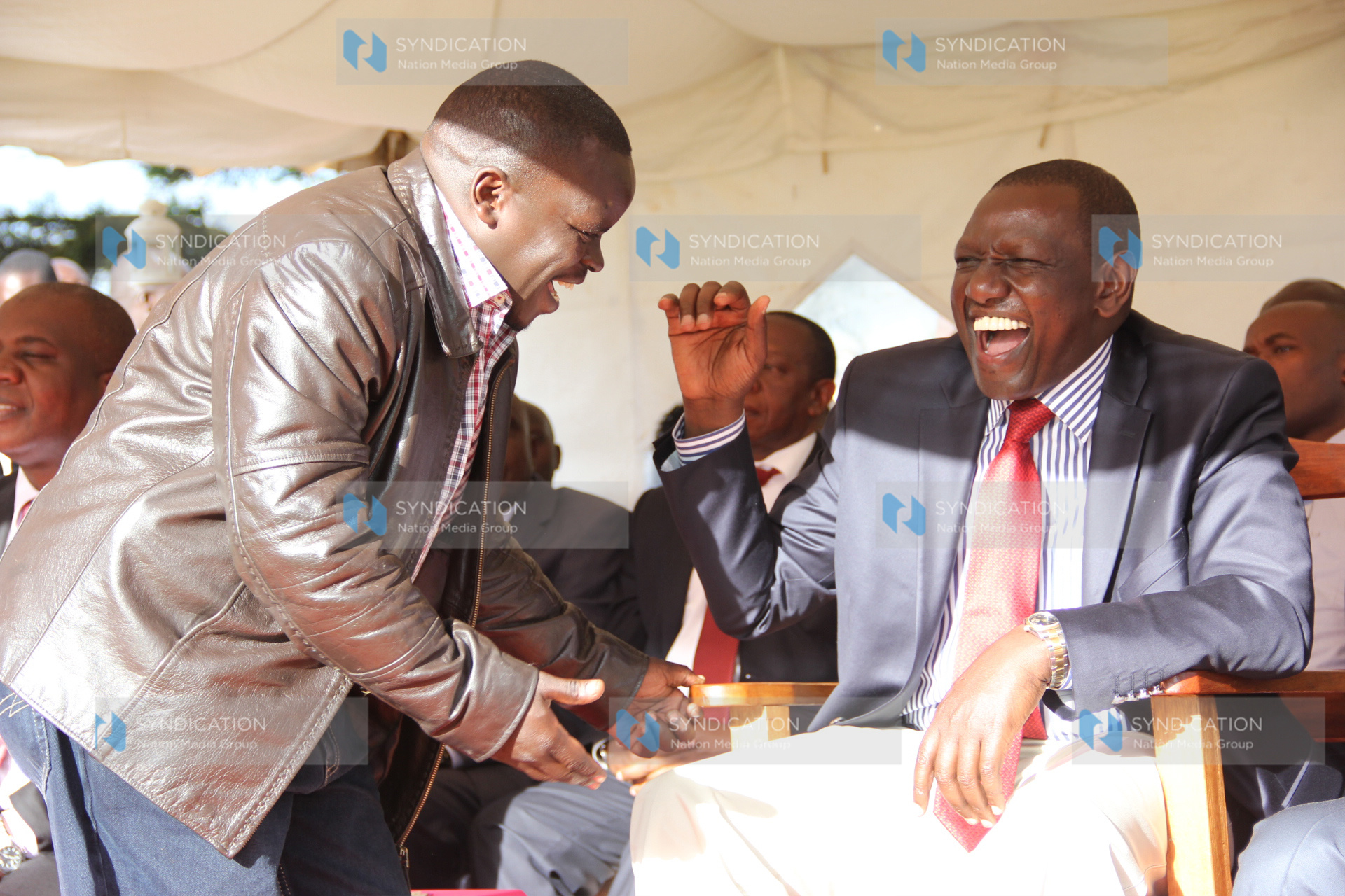 Deputy President William Ruto, and former radio presenter Joshua Arap Sang