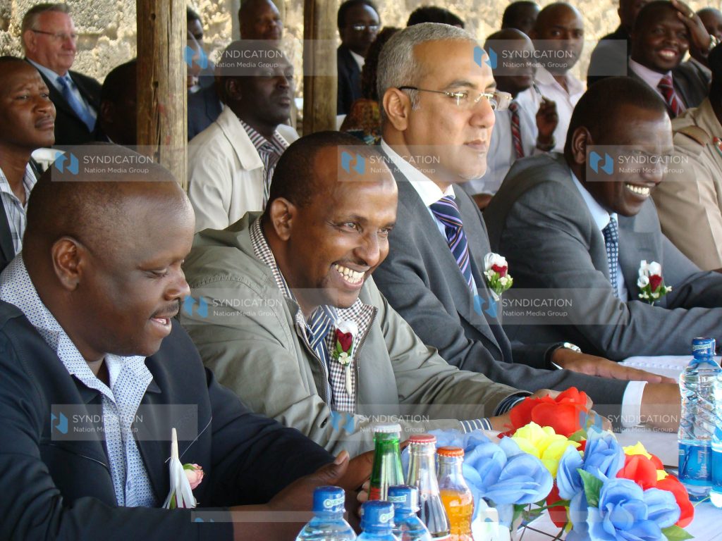 Suspended Higher Education Minister William Ruto from, Tourism Minister Najib Balala, Dujis MP Adan Duale and Chepalungu MP Isaac Ruto