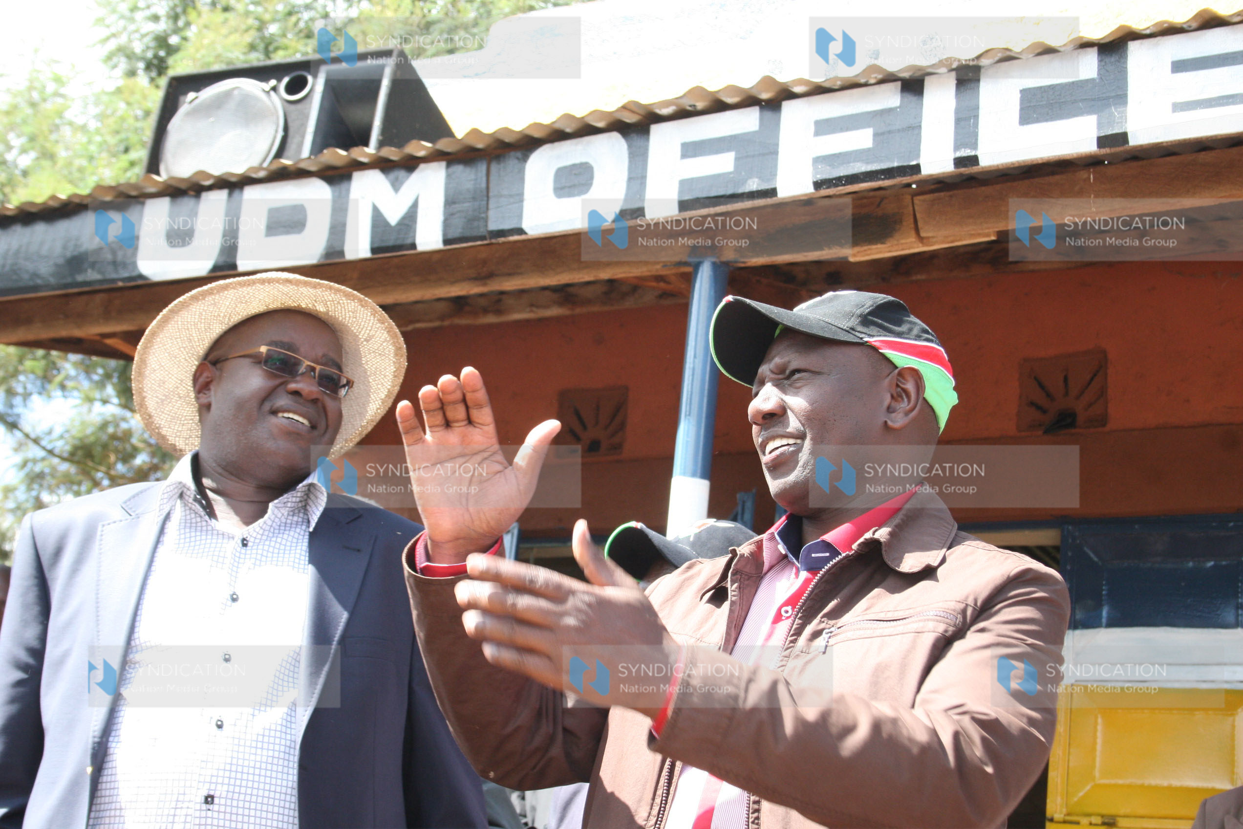 Eldoret North MP William Ruto and Caleb Kositany, Eldoret north seat aspirant