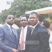 CORD leaders James Orengo, Kalonzo Musyoka, and Moses Wetangula