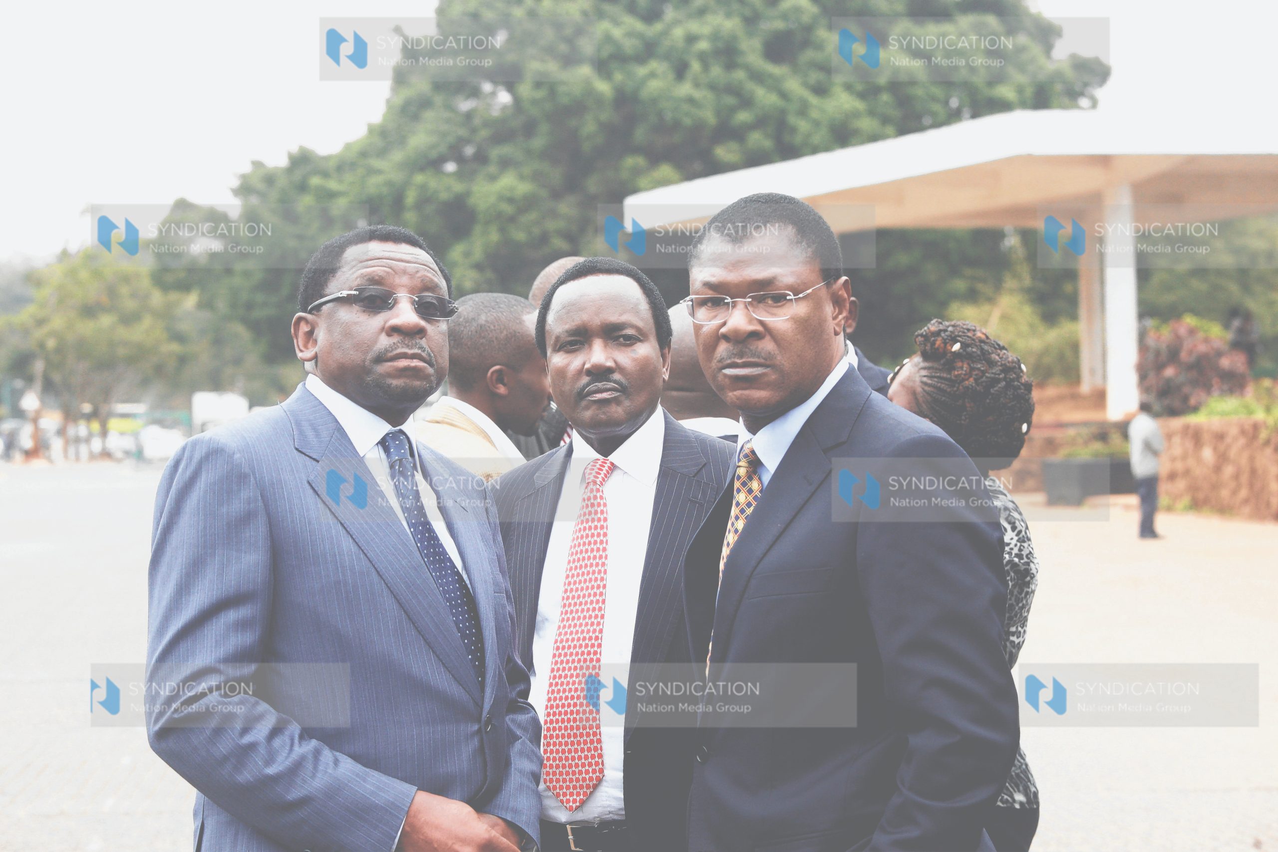 CORD leaders James Orengo, Kalonzo Musyoka, and Moses Wetangula