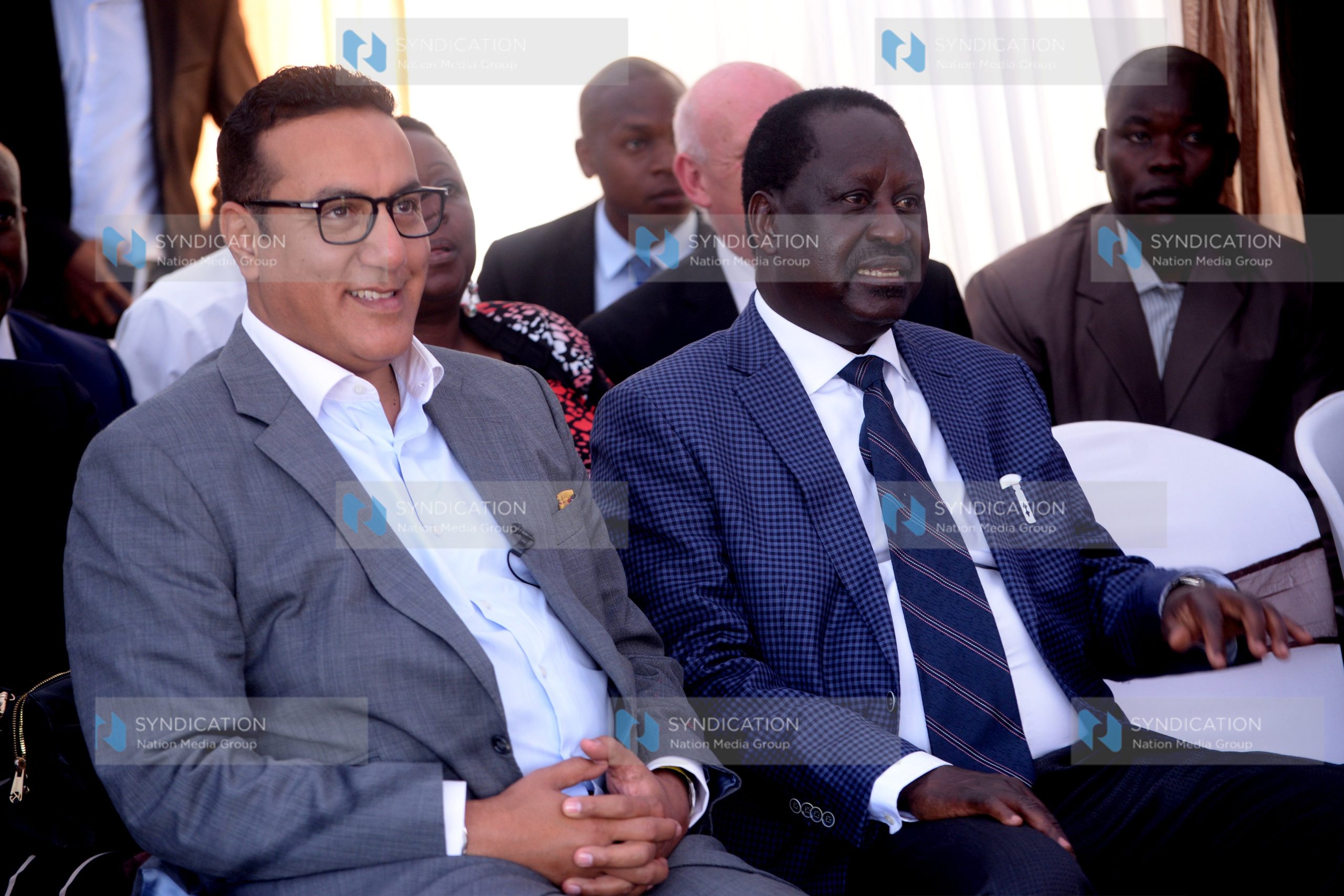 Tourism & Wildlife Cabinet Secretary Najib Balala and Prime Minister Raila Odinga