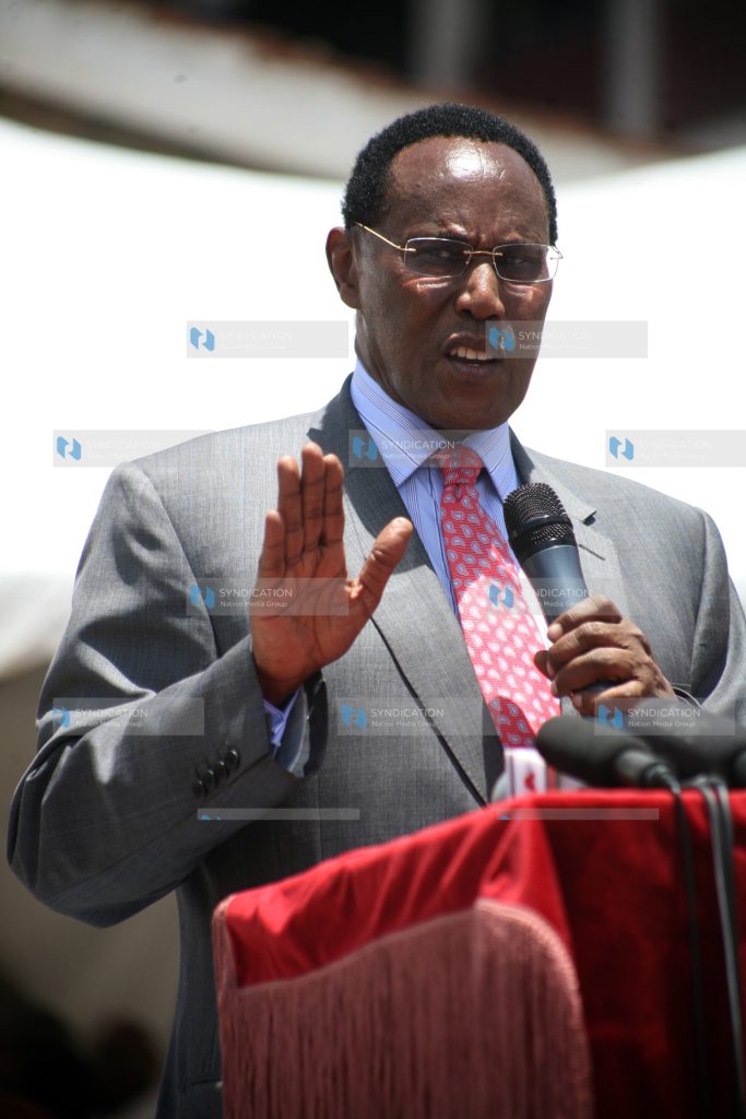 Internal security minister George Saitoti
