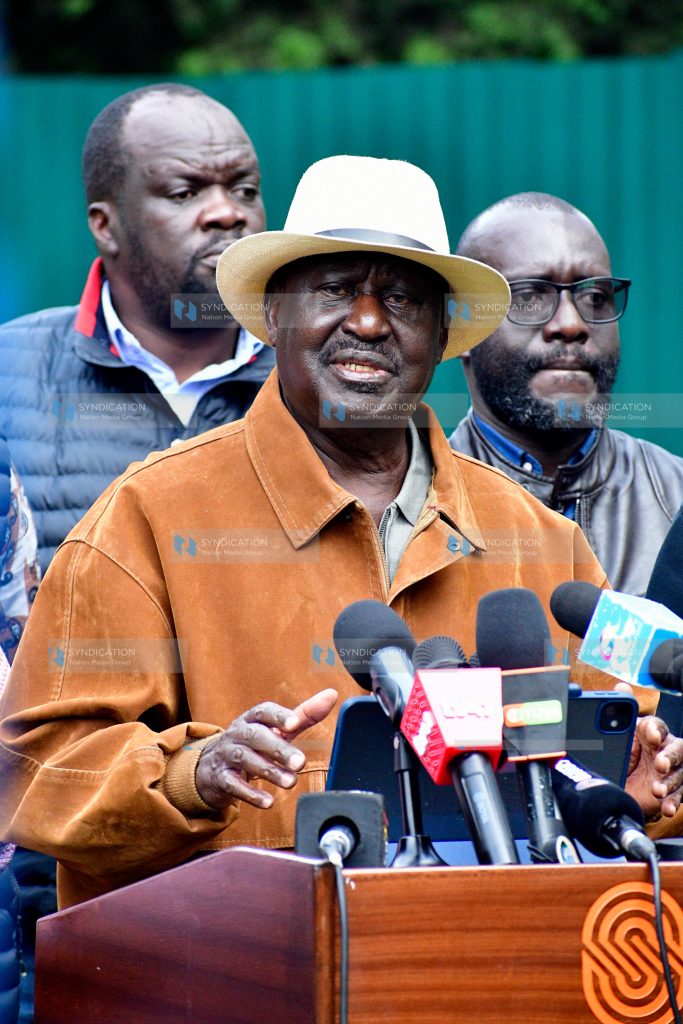 ODM Party Leader Raila Odinga