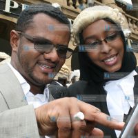 Mombasa Senator Omar Hassan with his wife Mrs. Asli Osman Mahamud