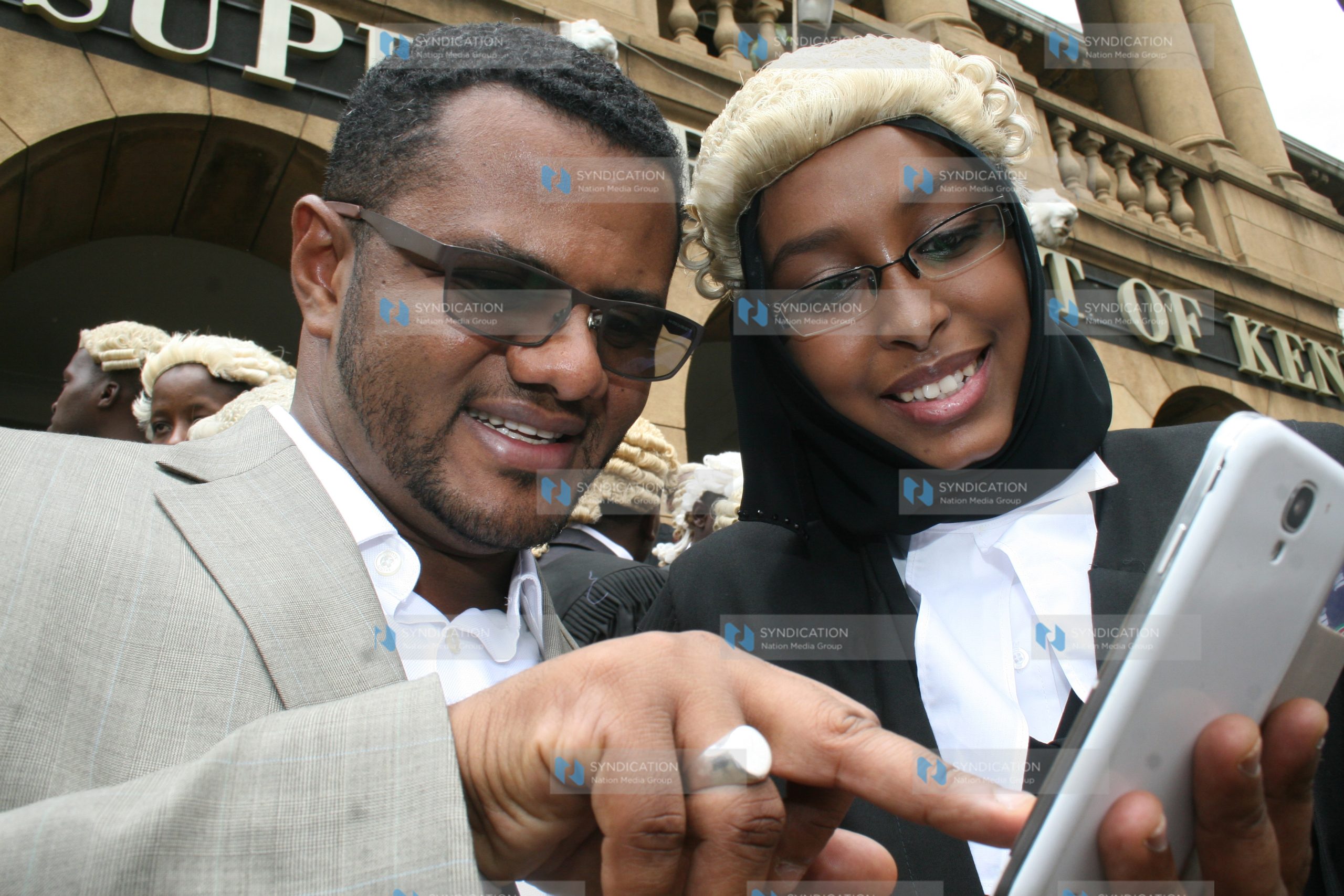 Mombasa Senator Omar Hassan with his wife Mrs. Asli Osman Mahamud