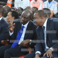 President Uhuru Kenyatta with Deputy William Ruto