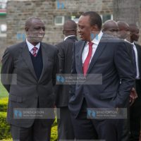 President Uhuru Kenyatta with Deputy President William Ruto
