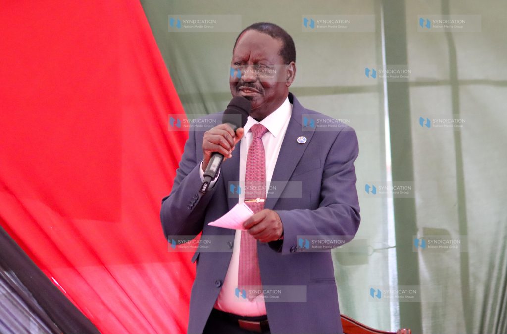 Azimio la Umoja Party Leader Raila Odinga