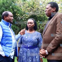 A presser at Steven Kalonzo Musyoka Command Centre