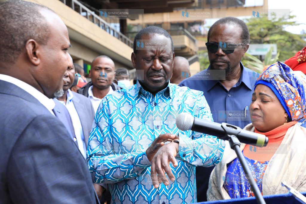 Azimio coalition's council meeting at the Kenyatta International Convention Centre (KICC)