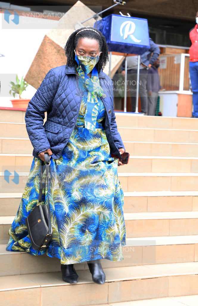 Martha Karua during coalition's council meeting at KICC
