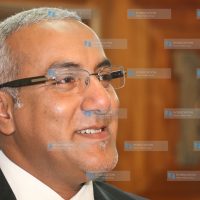 Najib Balala addressing a news conference at Utalii House