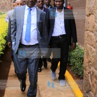 Nasa leaders led by Raila Odinga arrive at Bomas of Kenya