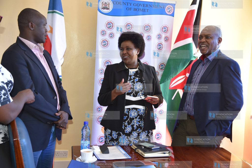 Bomet governor Joyce Laboso in her office