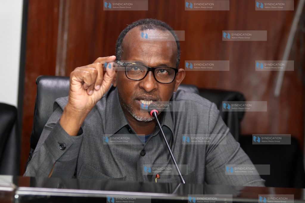 Garissa Township MP Aden Duale when he appeared before the ICT committee