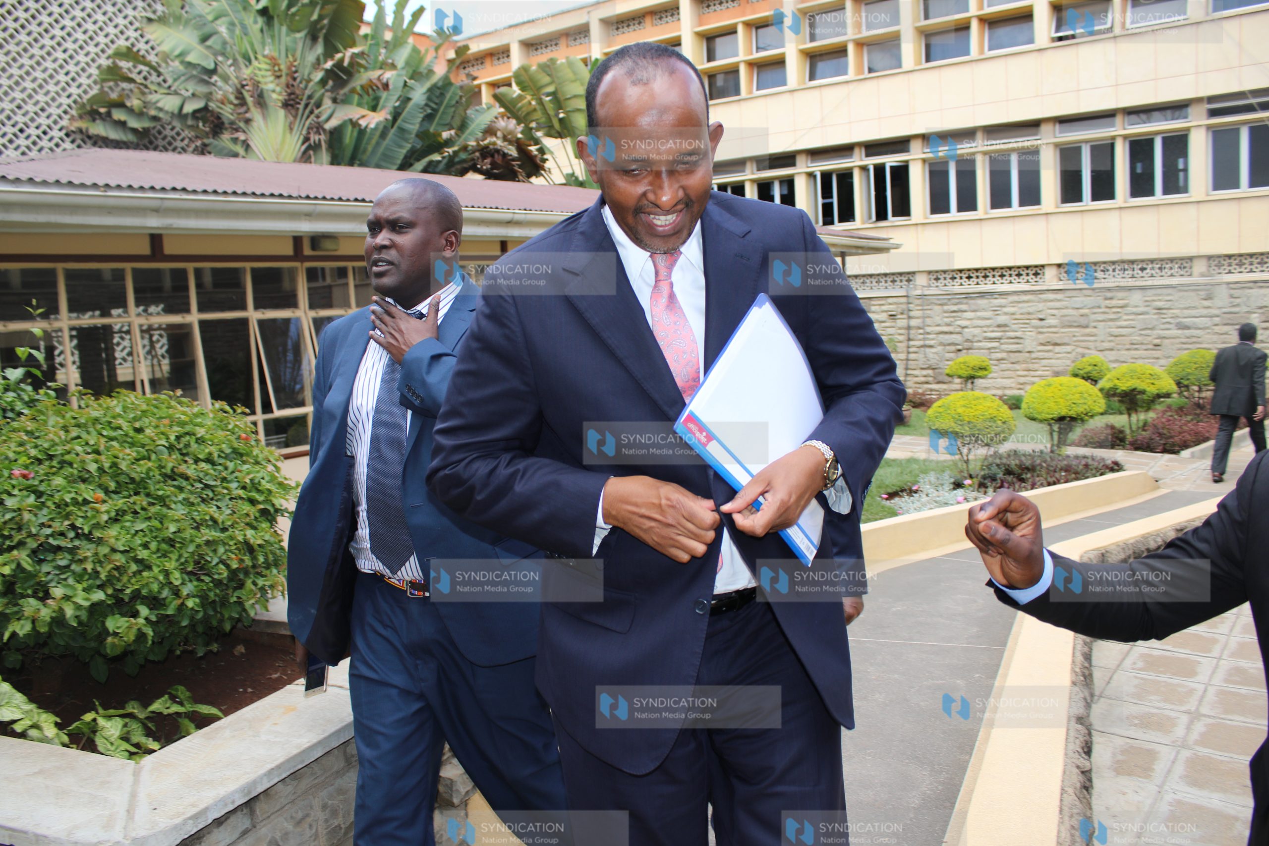 Leader of Majority Aden Duale at Parliament Building