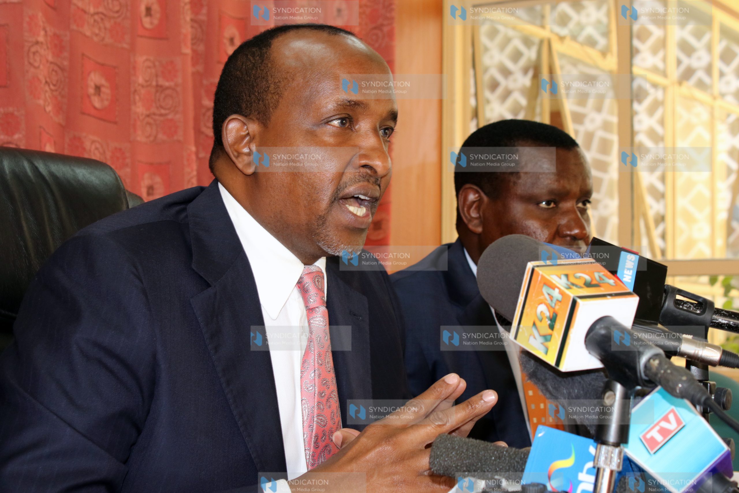 Leader of Majority Aden Duale at Parliament Building