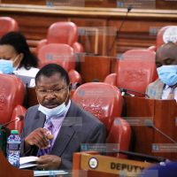 Senator Moses Wetangula during a session at Parliament Buildings