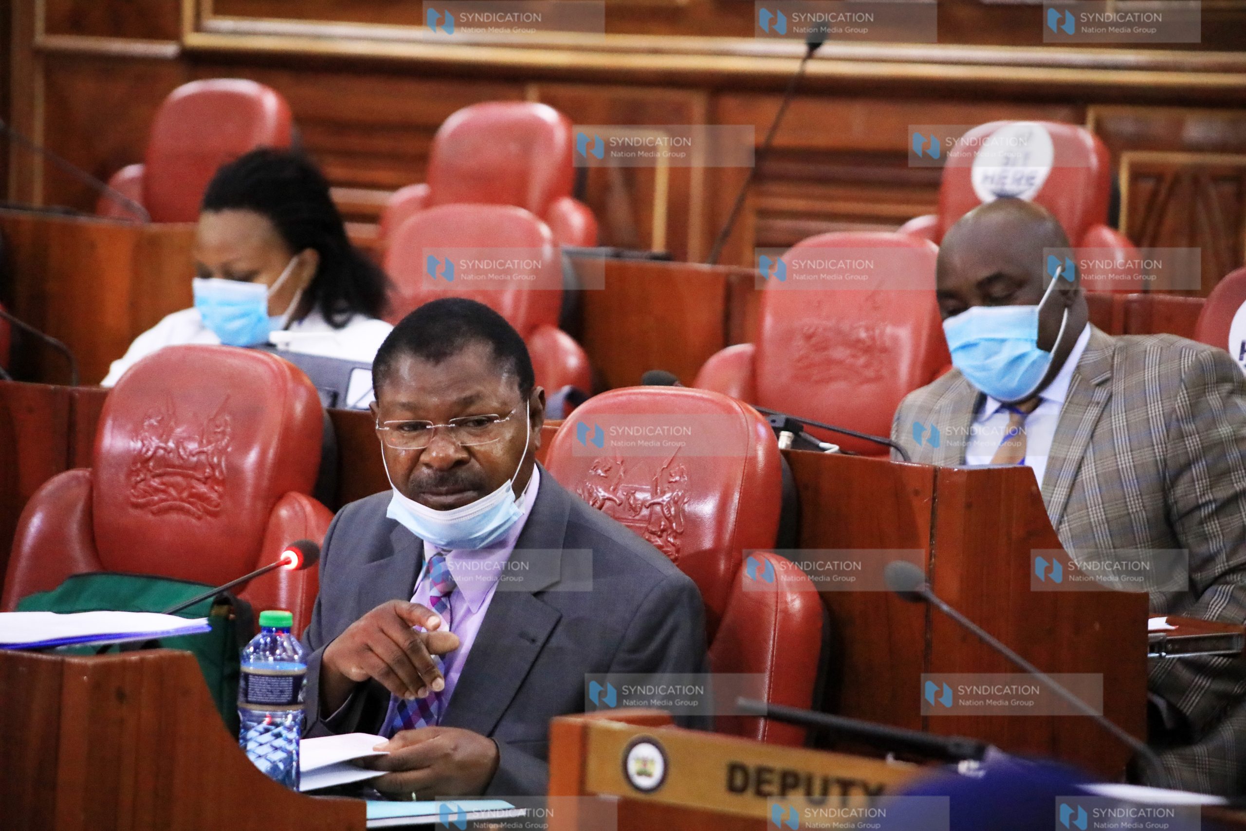 Senator Moses Wetangula during a session at Parliament Buildings