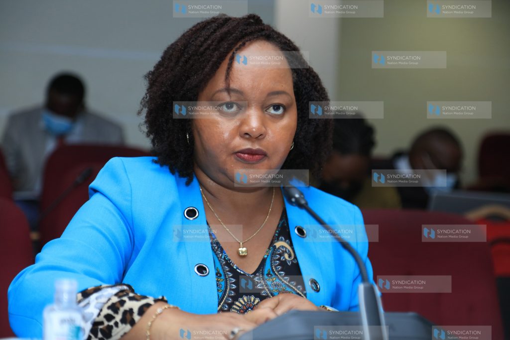 Kirinyaga Governor Anne Waiguru appears before the Senate