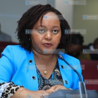 Kirinyaga Governor Anne Waiguru appears before the Senate