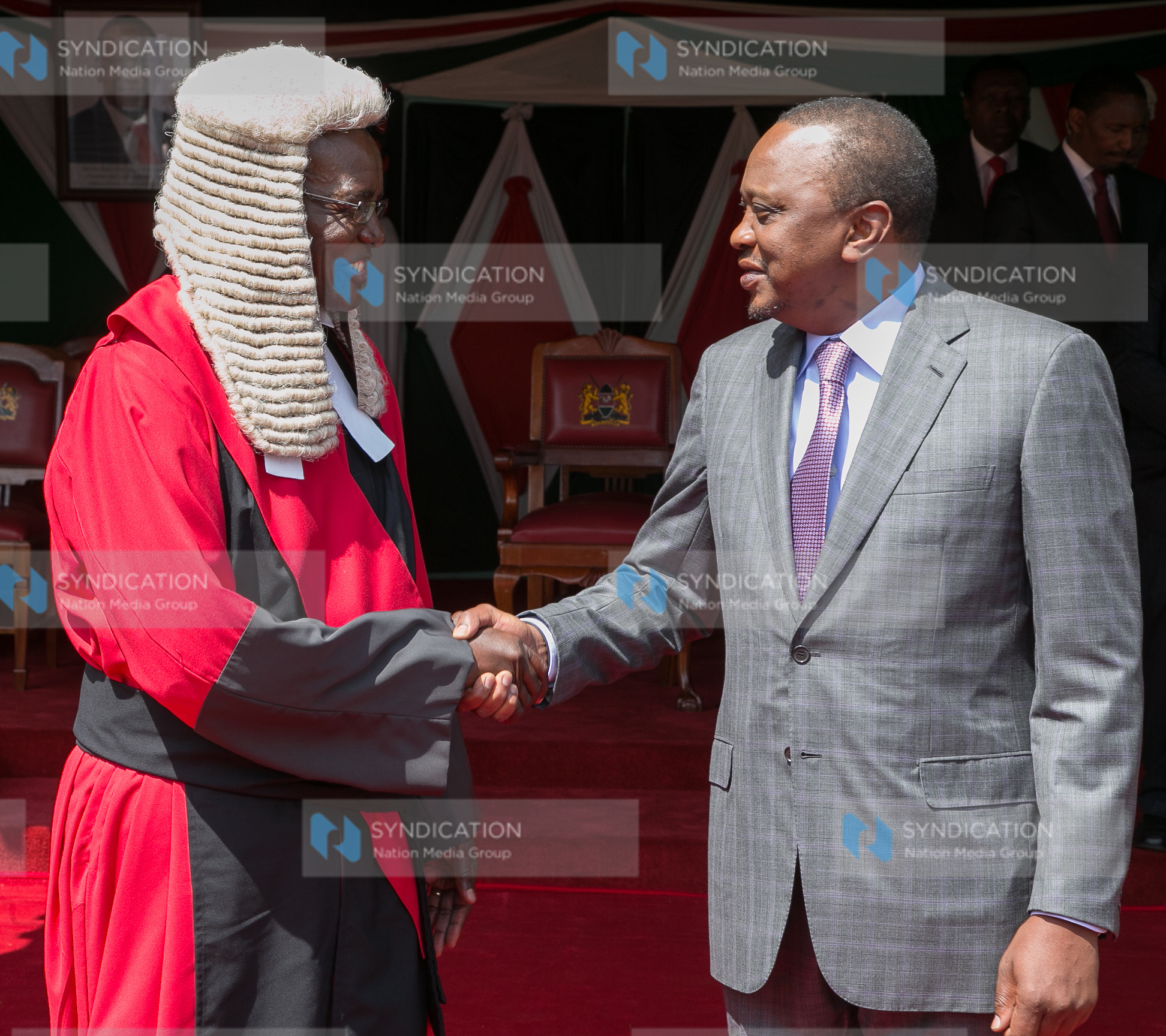 Newly sworn- in Chief justice David Kenani Maraga