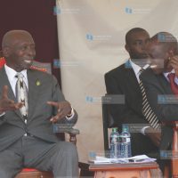 Former President Daniel Arap Moi with Deputy President William Ruto