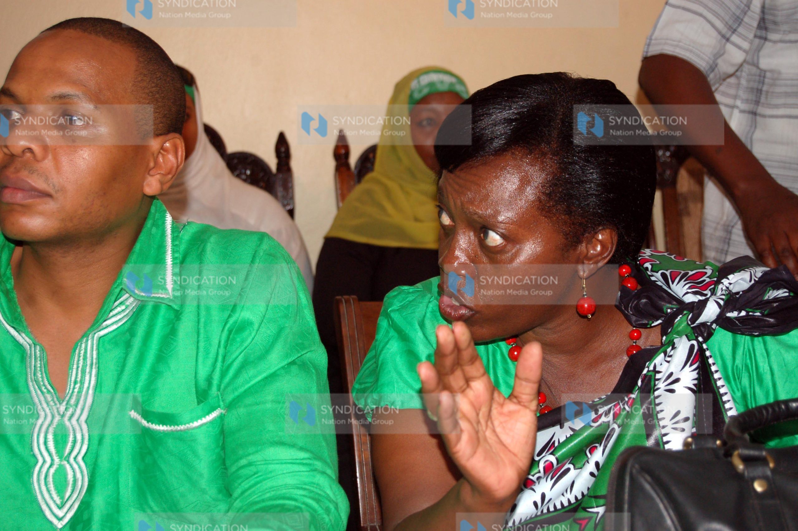 Narc-K party leader Martha Karua accompanied with secretary general Danson Mungatana