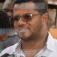 Mombasa Senator Hassan Omar addressing the press at Chandaria Hall