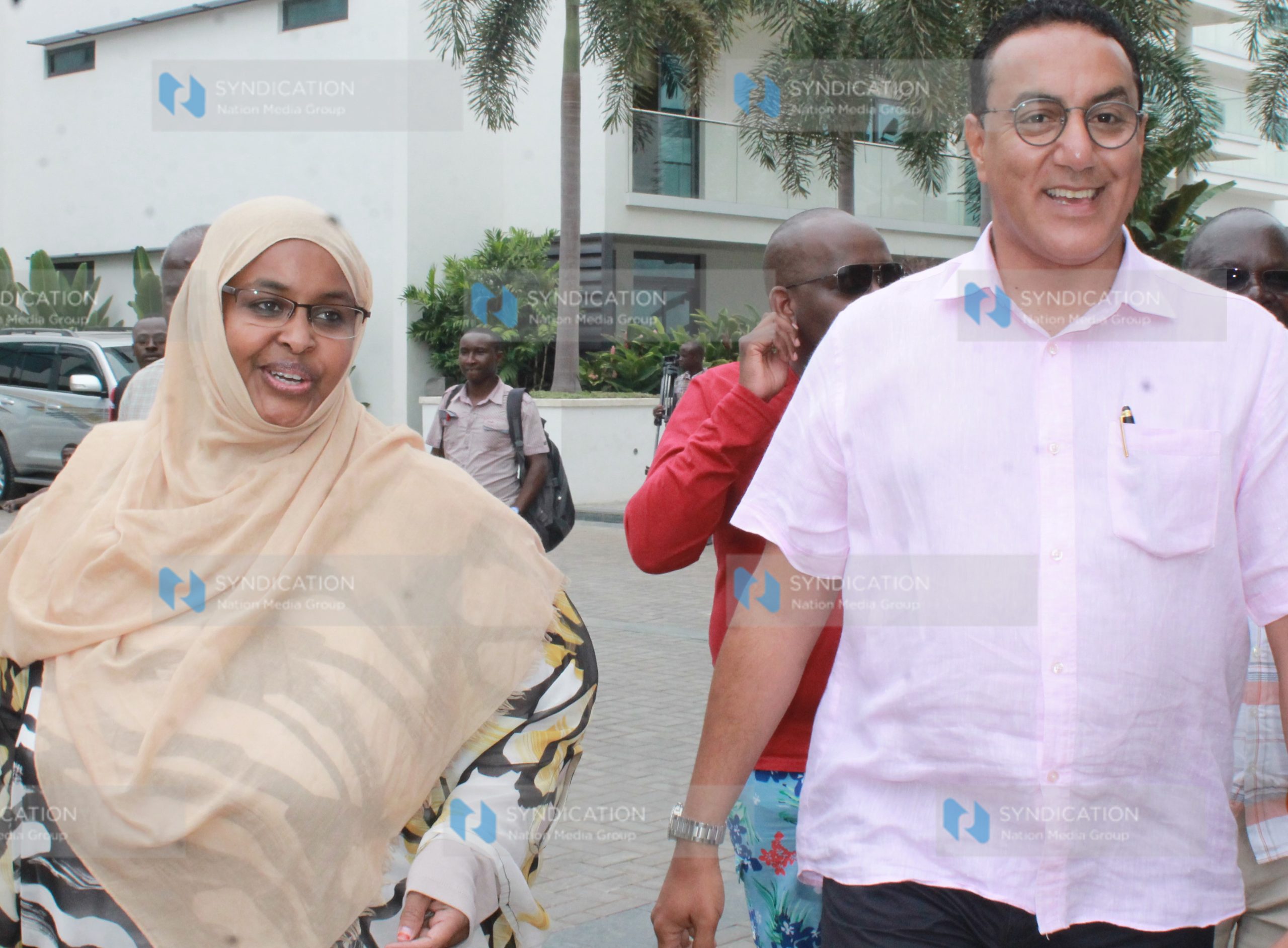 Tourism PS Fatma Hirsi and Tourism CS Najib Balala