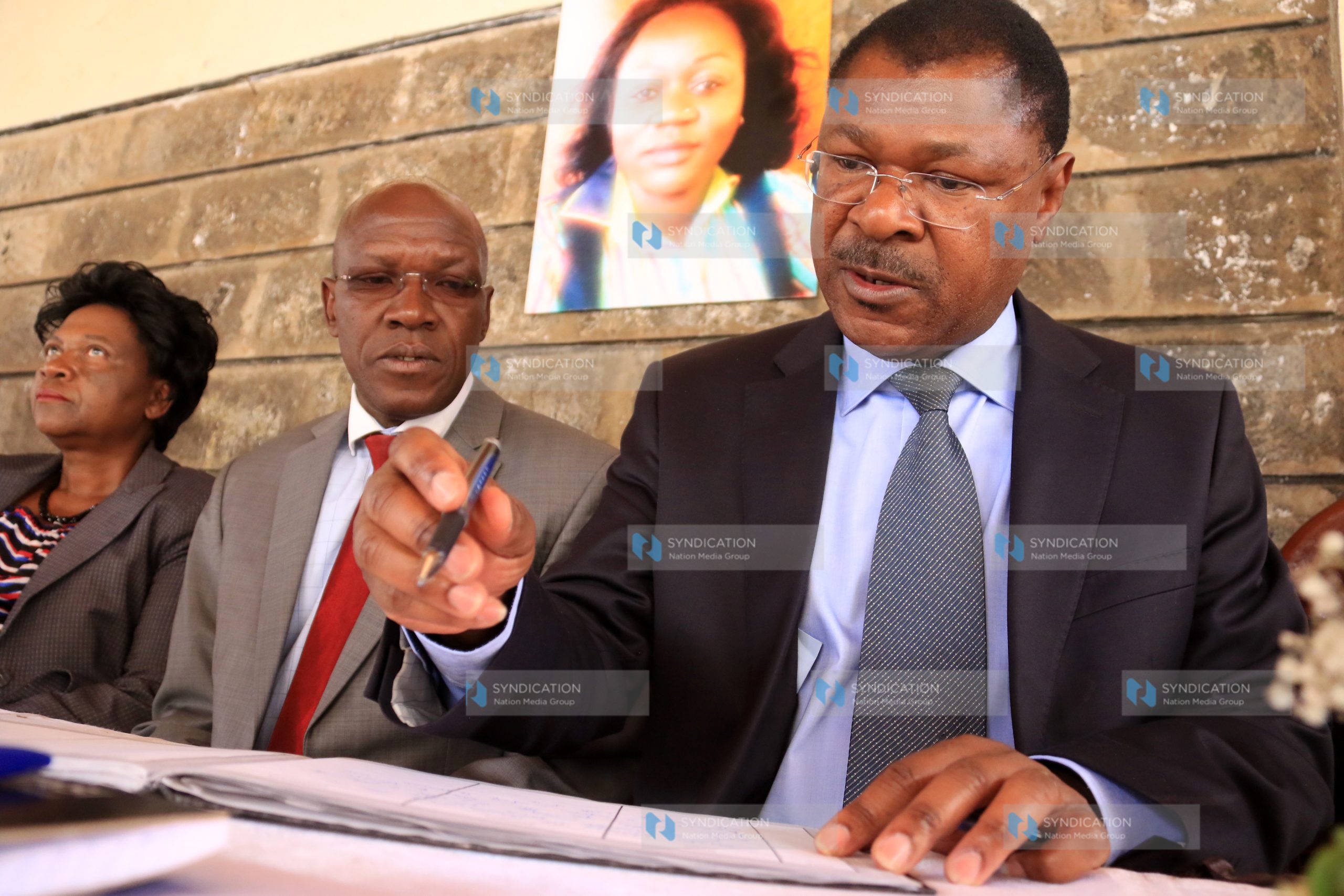 CORD Co-Principal Moses Wetangula, alongside Senator Bonny Khalwale