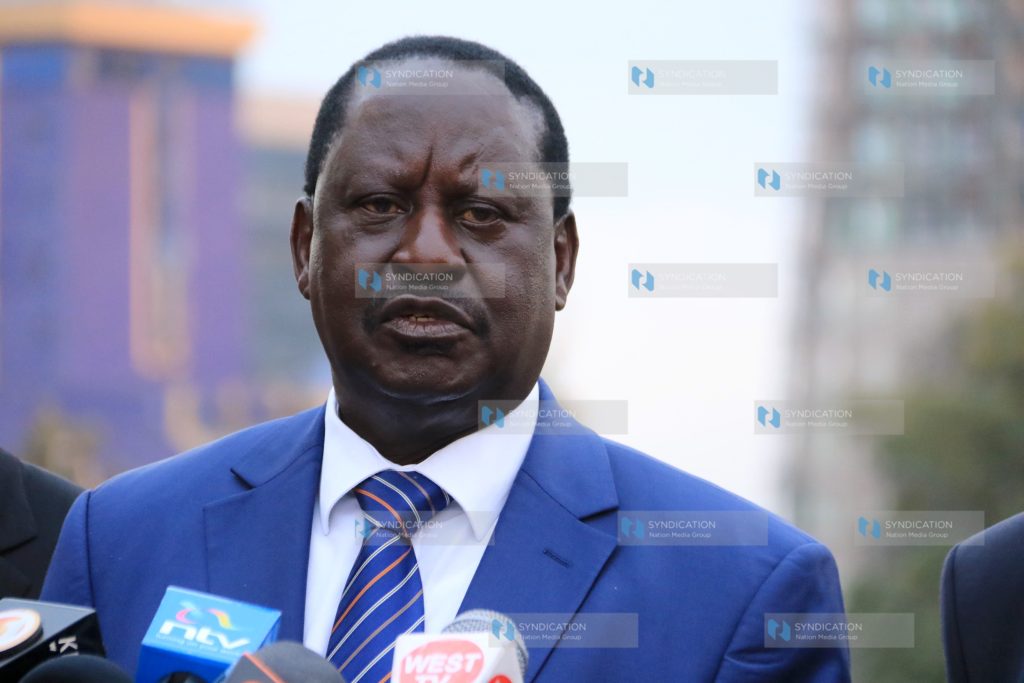 CORD leader Raila Odinga